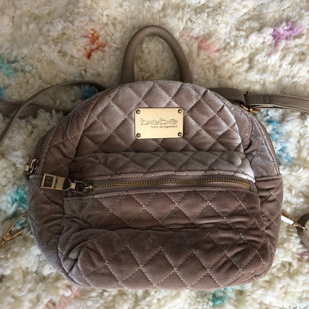 Bebe Velvet Backpack